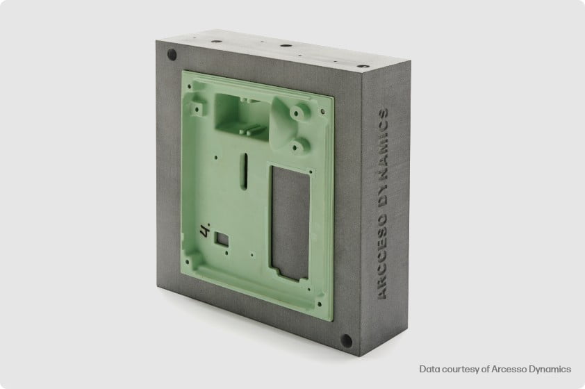 3D printed mold from Arcesso Dynamics
